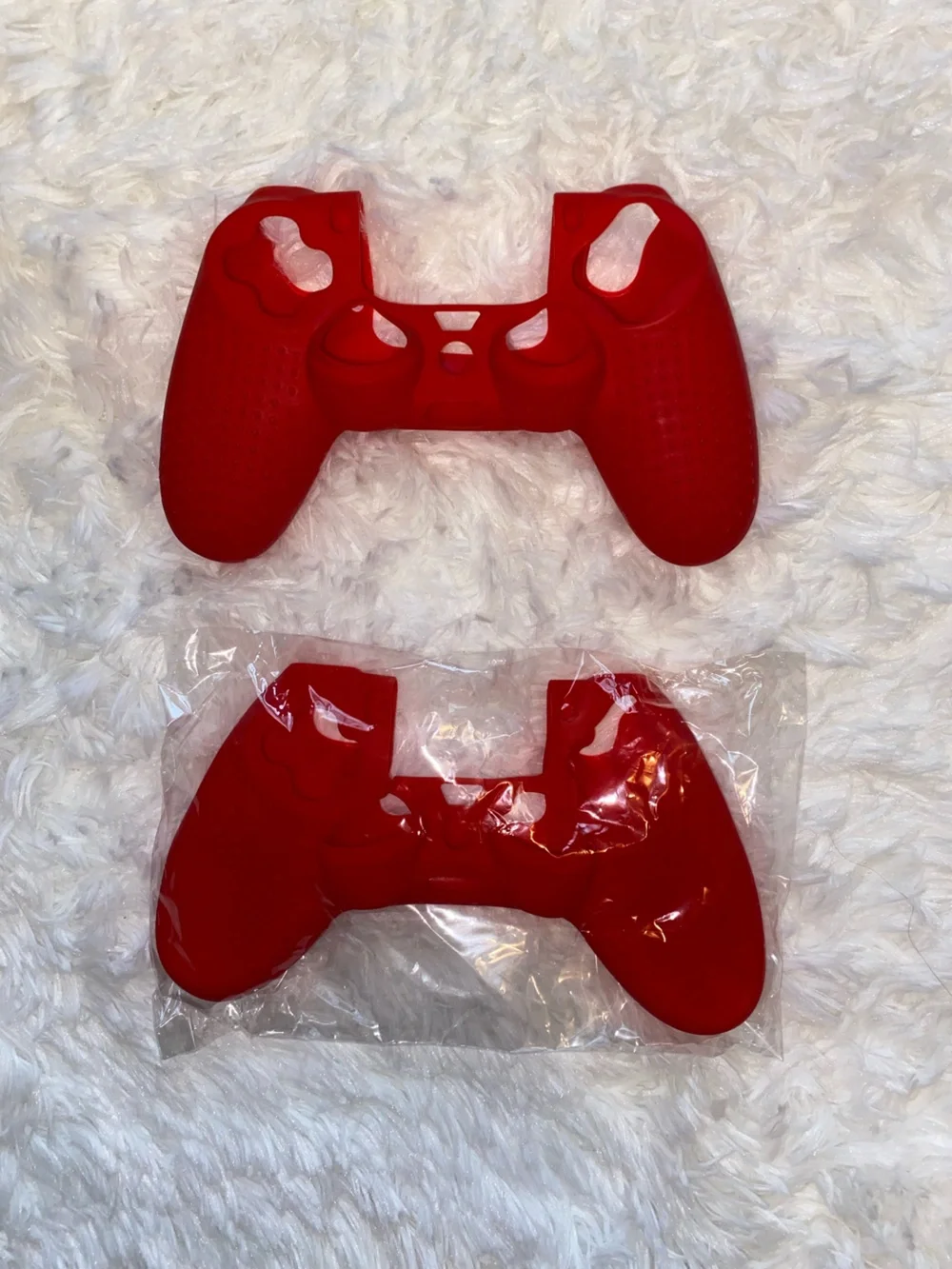 PlayStation PS4 DualShock 4 Action Grip Silicone Controller Cover Red New Open B